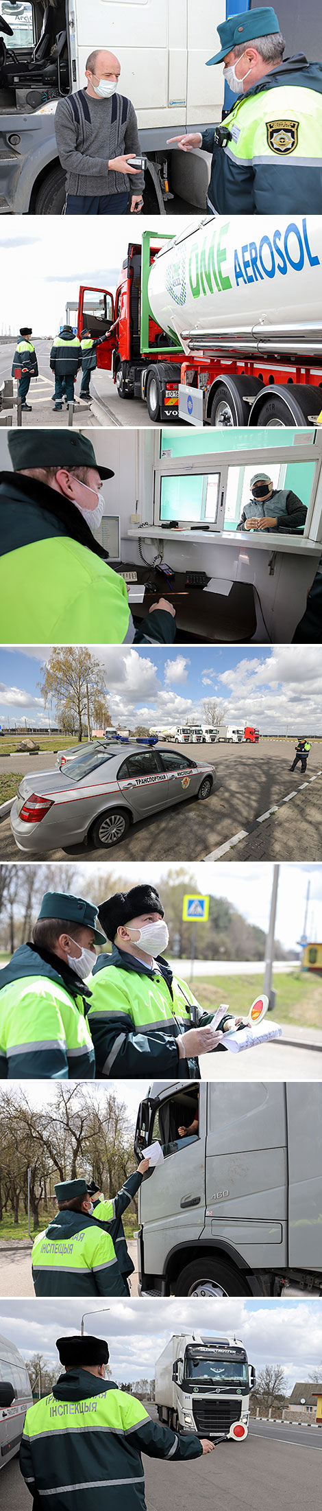 На беларускіх дарогах узмоцнены кантроль за транзітнымі перавозчыкамі