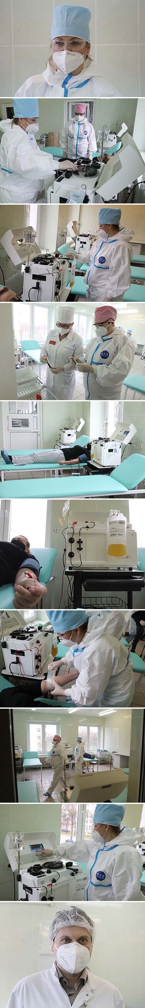 COVID-19 survivors donate blood plasma in Vitebsk