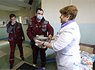 Hot lunches for doctors of emergency medical aid station No.4 in Minsk