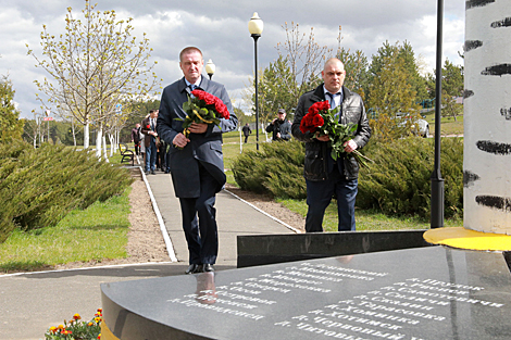 Сommemorative event in Kostyukovichi, Mogilev Oblast