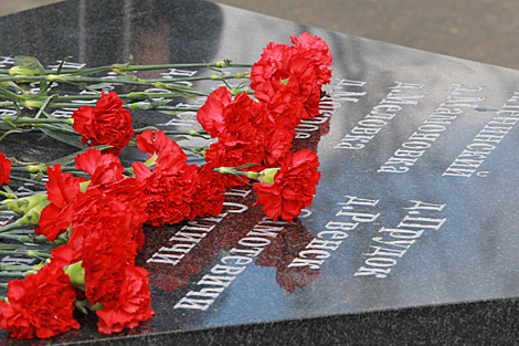 Сommemorative event in Kostyukovichi, Mogilev Oblast