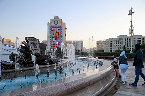 Fountain season kicks off in Minsk