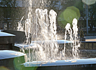 Light and music fountain at the Palace of Sports