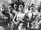 Soldiers and officers of the advance detachment who broke into Bobruisk. With the rifle is a Bobruisk-native A.S. Morduyev, 1944