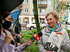 Flower bed in honor of war veterans laid out in Minsk