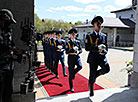 An honor guard unit during the ceremony