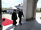 Aleksandr Lukashenko and the temple’s senior priest Fyodor Povny