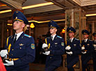 An honor guard unit during the ceremony