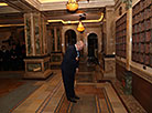 Aleksandr Lukashenko during the solemn ceremony