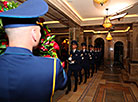 An honor guard unit during the ceremony