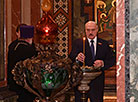 Aleksandr Lukashenko during the solemn ceremony