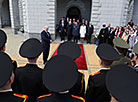 
Aleksandr Lukashenko talks with the participants of the ceremony