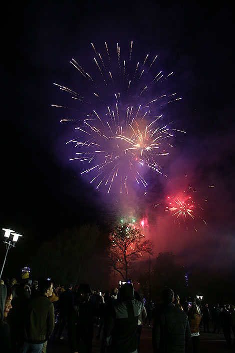 Victory Day fireworks in Mogilev 