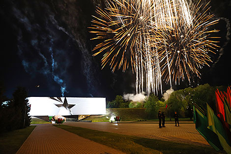 Victory Day fireworks near the Brest Fortress