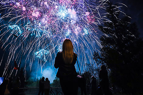 Victory Day fireworks in Brest
