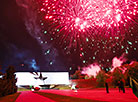 Victory Day fireworks near the Brest Fortress