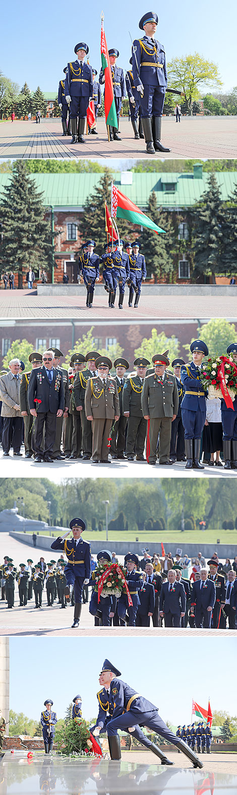 Цырымонія ўскладання вянкоў у Брэсцкай крэпасці