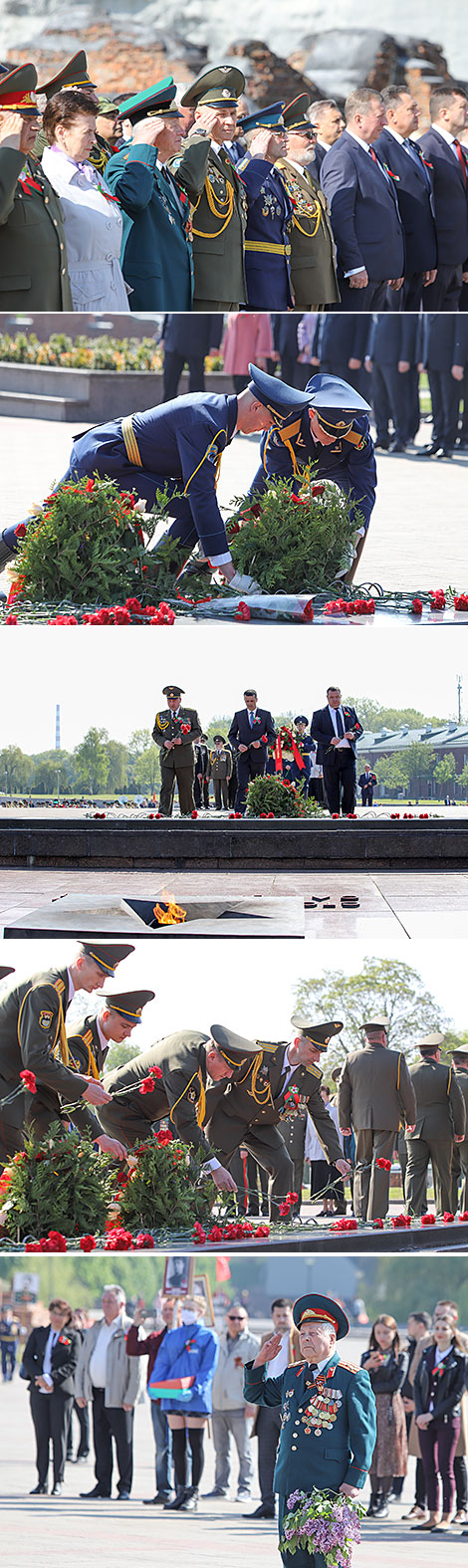 Wreath laying ceremony in the Brest Fortress