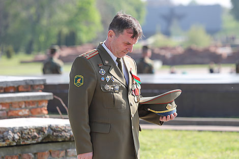 Wreath laying ceremony in the Brest Fortress