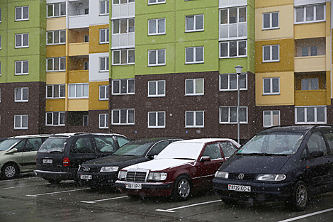 Snowy morning in Grodno