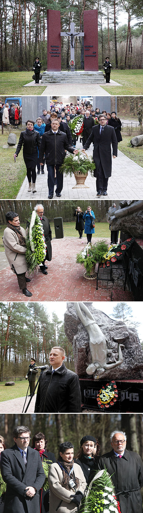 Commemorative meeting at the burial place of the Italian soldiers and officers in the Borok area