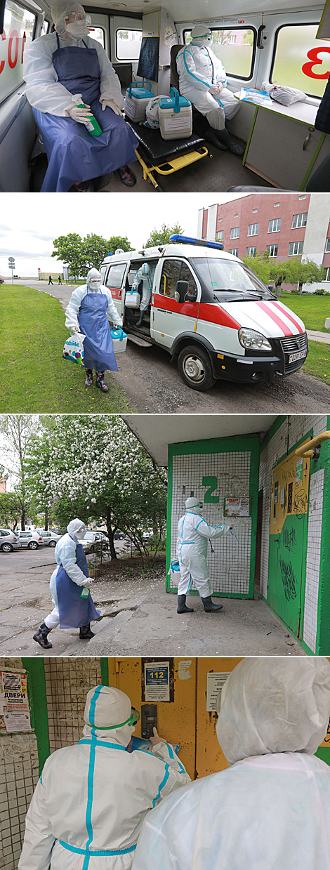 В поликлинике №4 Могилева две группы медиков работают с пациентами с подозрением на COVID-19