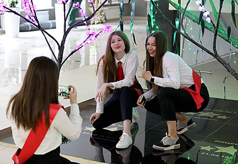 Last Bell ceremony in Vitebsk Gymnasium No.8