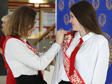 Last Bell ceremony in Vitebsk Gymnasium No.8