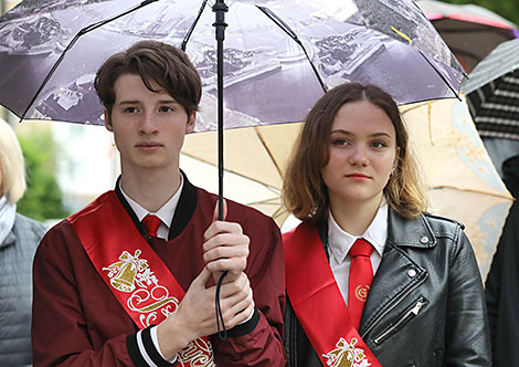 Last Bell ceremony in Vitebsk Gymnasium No.8