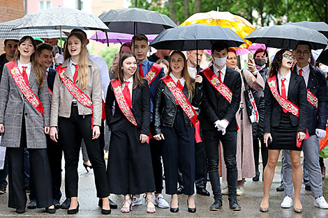 Last Bell ceremony in Vitebsk Gymnasium No.8