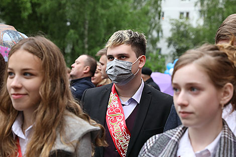 Last Bell ceremony in Vitebsk Gymnasium No.8