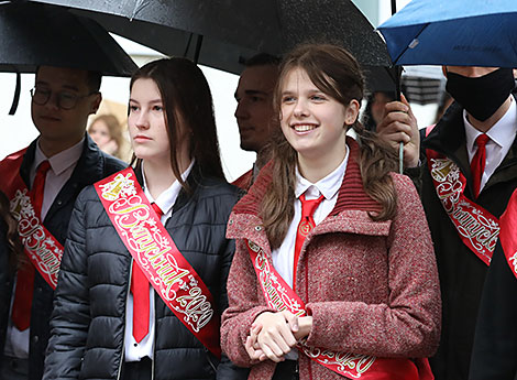 Last Bell ceremony in Vitebsk Gymnasium No.8