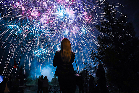 Victory Day fireworks in Brest