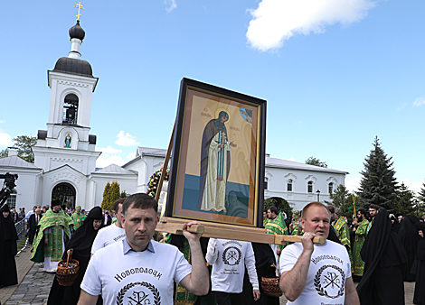 Religious procession in honor of Saint Euphrosyne 