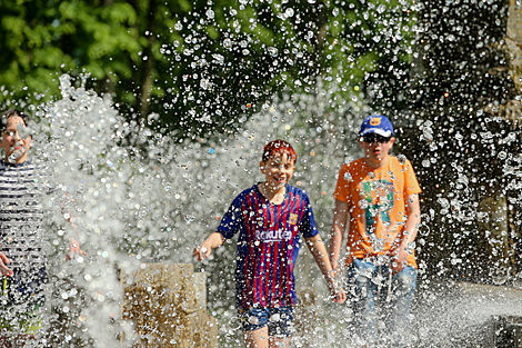 Eternity fountain in the Victory Park