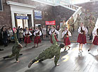 The memory train Flowers of the Great Victory in Gomel