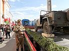 The memory train Flowers of the Great Victory in Gomel