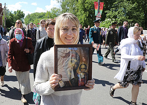 Крестный ход в День памяти преподобной Евфросинии Полоцкой