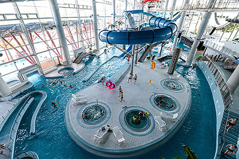 Lebyazhy Water Park in Minsk
