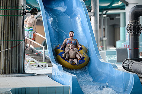 Lebyazhy Water Park in Minsk