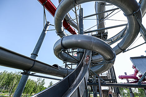 Lebyazhy Water Park in Minsk