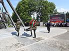 The opening of a memorial complex erected in memory of the Mogilev Oblast villages burned down by the Nazi during World War Two