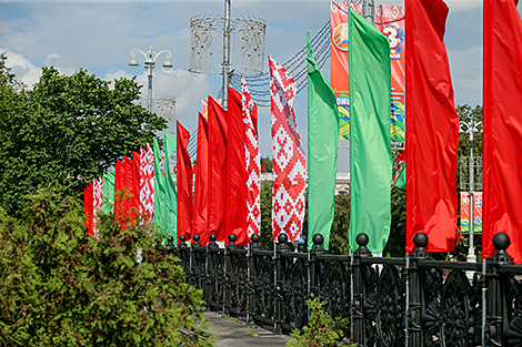 Минск украшен ко Дню Независимости Беларуси