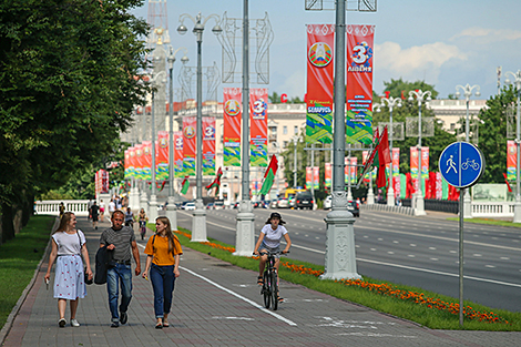 Минск украшен ко Дню Независимости Беларуси