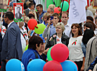 The flower ceremony on Victory Square in Minsk