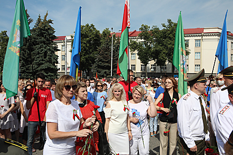 Independence Day rally in Gomel