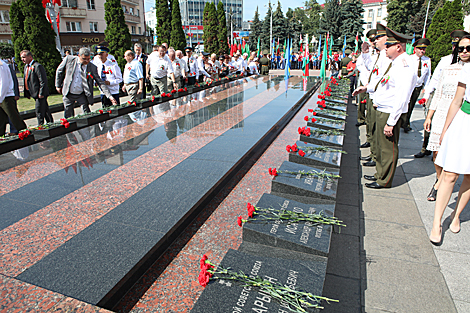 Independence Day rally in Gomel