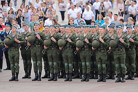 Flower ceremony in Brest Hero Fortress