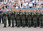 Flower ceremony in Brest Hero Fortress