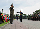 Flower ceremony in Brest Hero Fortress